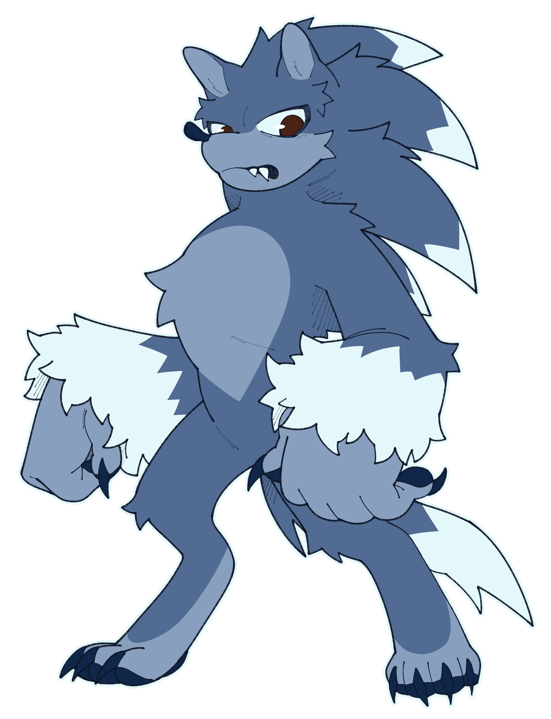 Werehog kinsona standing.
